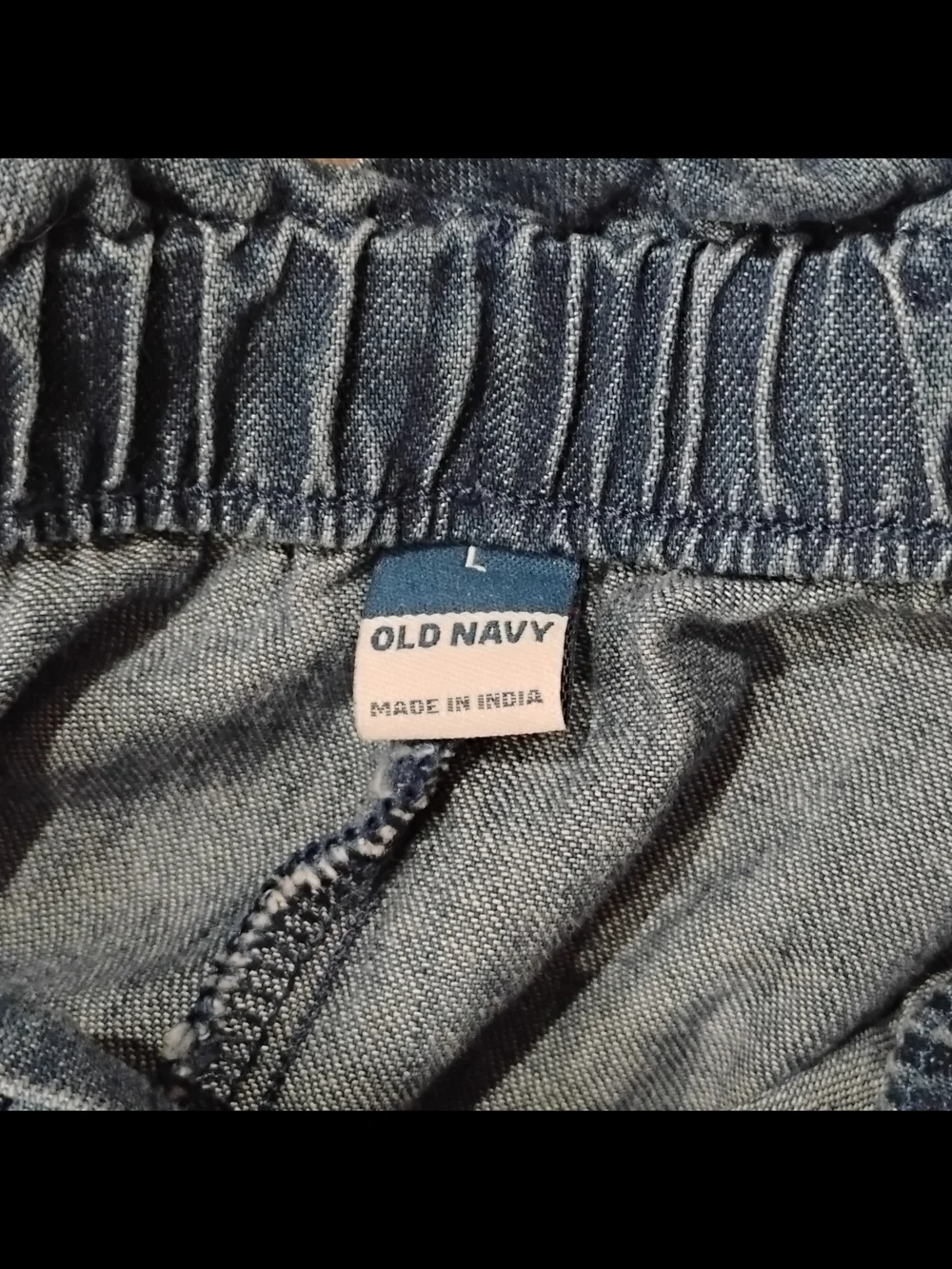 Drawstring Denim Shorts - Picture 3 of 3